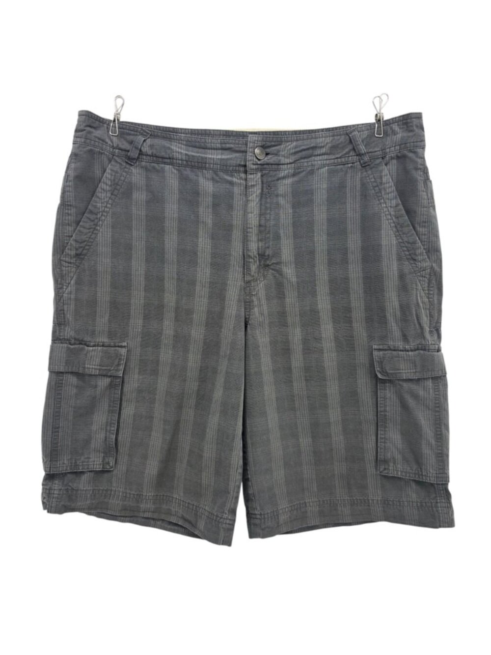 Patagonia Mens 36 Shorts Cargo Organic Cotton Plaid Gray Flat Front Outdoor - Picture 8 of 8
